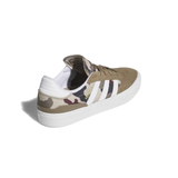 Adidas Skateboarding Busenitz Vulc II Shoes - Khaki Six / Footwear White / Aurora Ink (KJ0252)