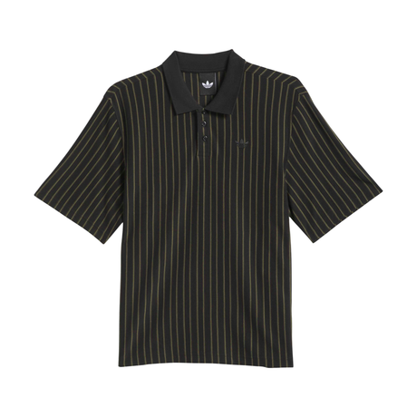 Adidas Skateboarding Classic Polo Shirt - Black / Olive Strata