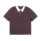 Adidas Skateboarding Classic Polo Shirt - White / Black / Maroon