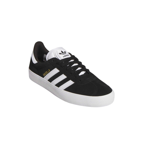 Adidas Skateboarding Gazelle ADV Shoes - Core Black / Footwear White / Gold Metallic (KI3208)