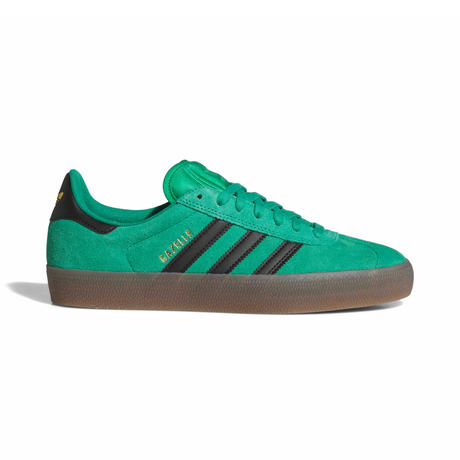 Adidas Skateboarding Gazelle ADV Shoes - Court Green / Core Black / Gum (KI3206)