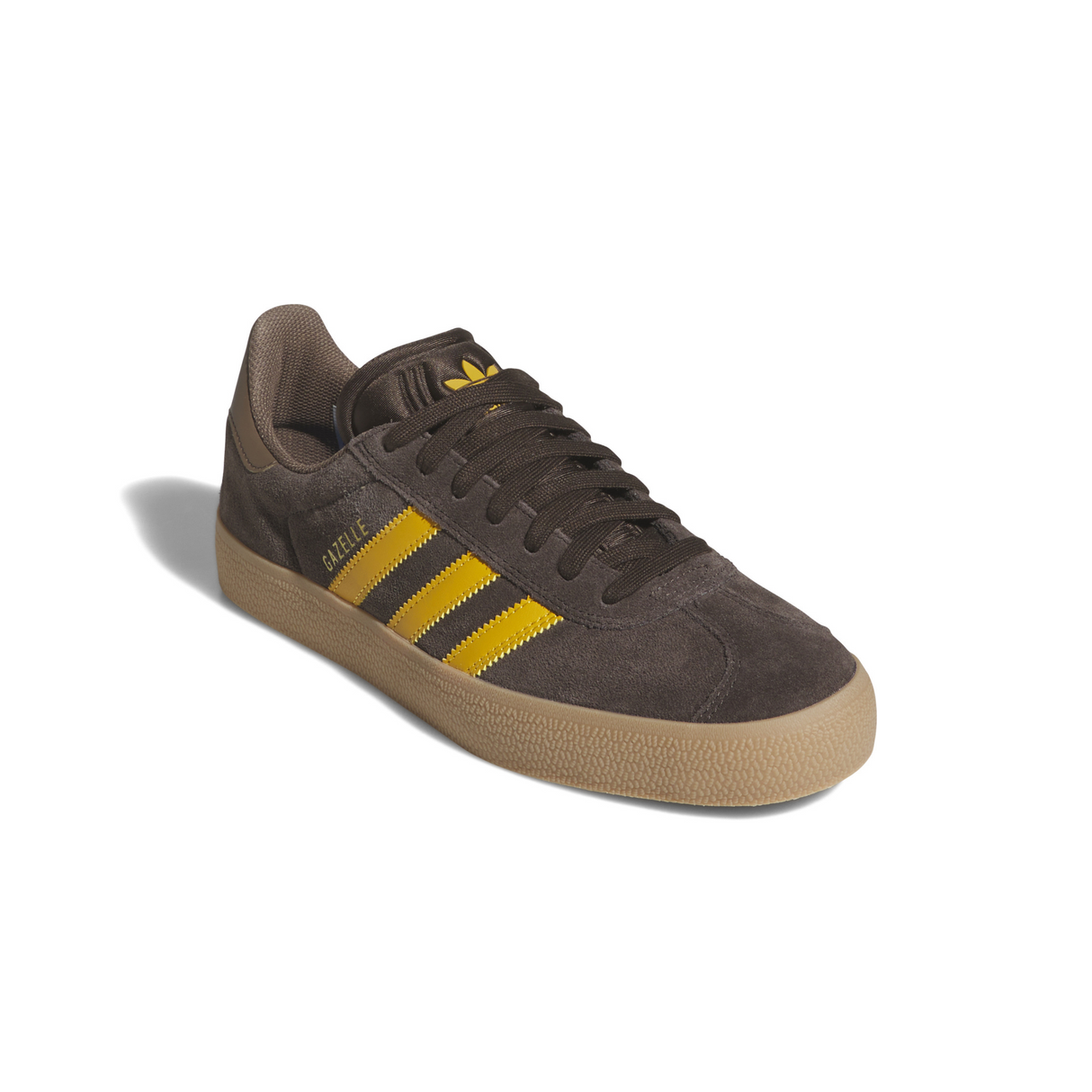 Adidas Skateboarding Gazelle ADV Shoes - Dark Brown / Preloved Yellow / Earth Strata