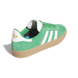 Adidas Skateboarding Gazelle ADV Shoes - Green / Footwear White / Gold Metallic