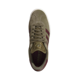 Adidas Skateboarding Gazelle ADV Shoes - Olive Strata / Maroon / Chalk White (KI3205)