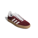 Adidas Skateboarding Gazelle ADV Shoes - Shadow Red / Crystal White / Gold Metallic (JR2000)