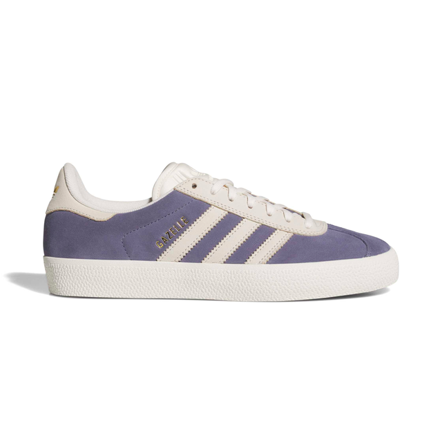Adidas Skateboarding Gazelle ADV Shoes - Super Purple / Chalk White / Gold Metallic (HQ7546)