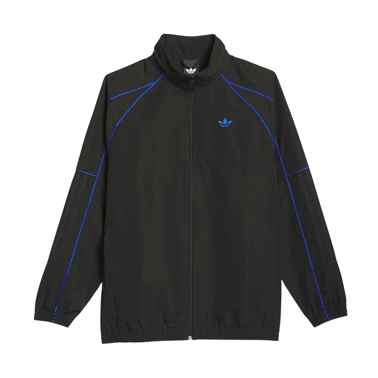 Adidas Skateboarding Gazelle Premiere Track Jacket - Black / White / Royal Blue