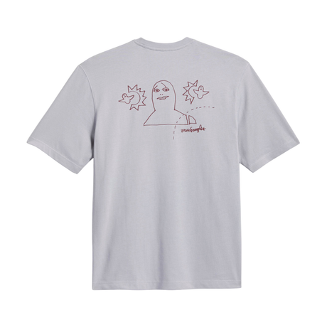 Adidas Skateboarding Gonz NA T-Shirt - Halo Silver / Shadow Red