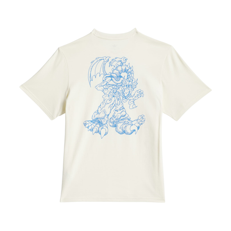 Adidas Skateboarding Kogan Dragon T-Shirt - Cream White / Lucid Ray Blue