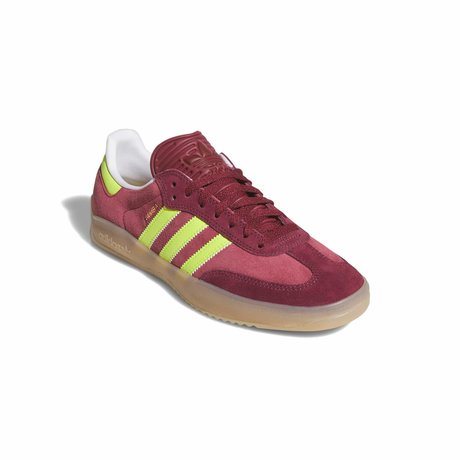 Adidas Skateboarding Puig Samba Shoes - Maroon / Semi Solar Yellow / Shadow Red (KK3742)