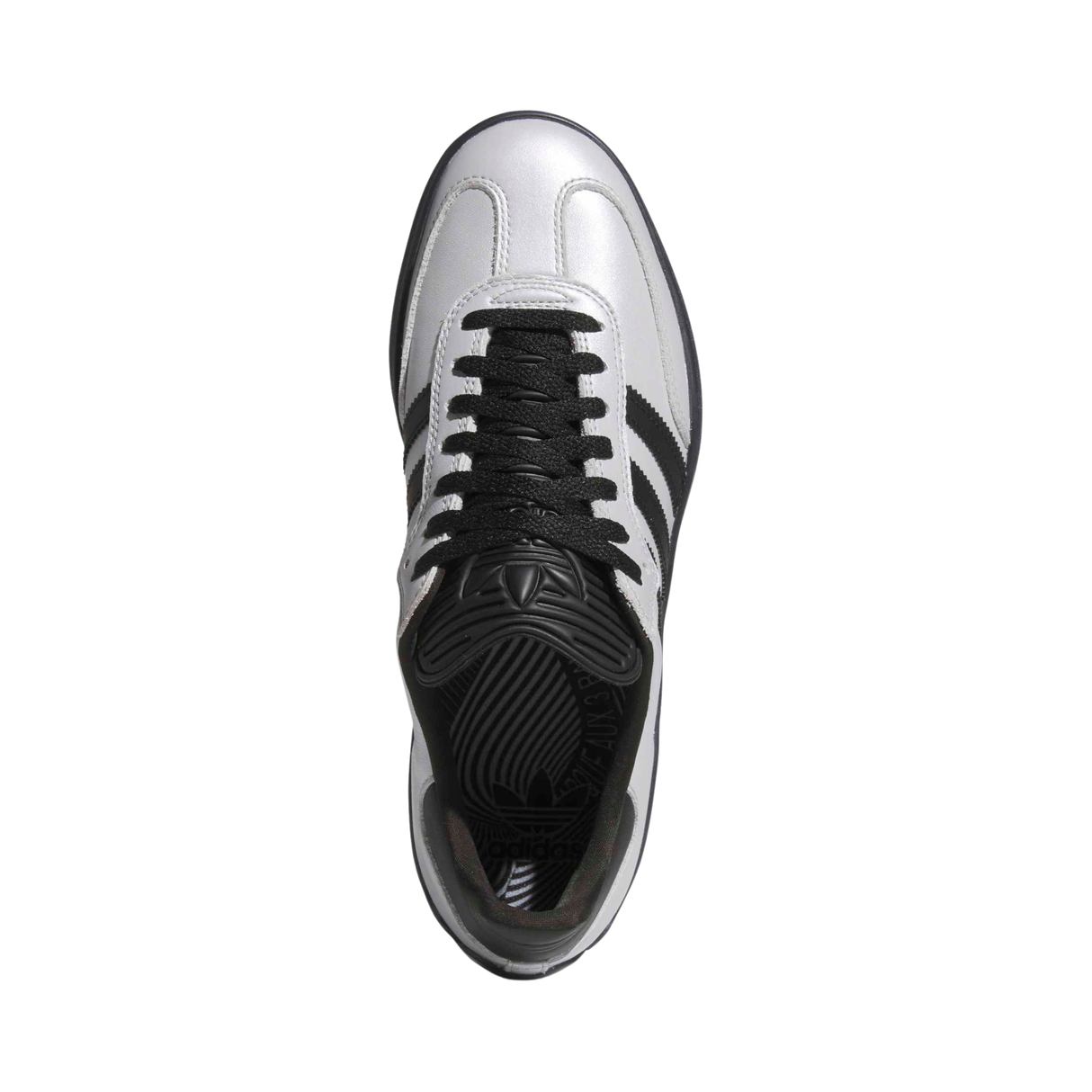 Adidas Skateboarding Puig Samba Shoes - Silver Metallic / Core Black / Core Black (HQ4747)