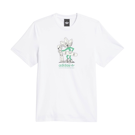 Adidas Skateboarding Push T-Shirt - White