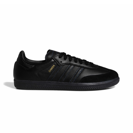 Adidas Skateboarding Samba ADV Shoes - Core Black / Core Black / Royal Blue (JR2059)