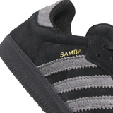 Adidas Skateboarding Samba ADV Shoes - Core Black / Grey Four / Gold Metallic (IH3348)