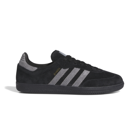 Adidas Skateboarding Samba ADV Shoes - Core Black / Grey Four / Gold Metallic (IH3348)