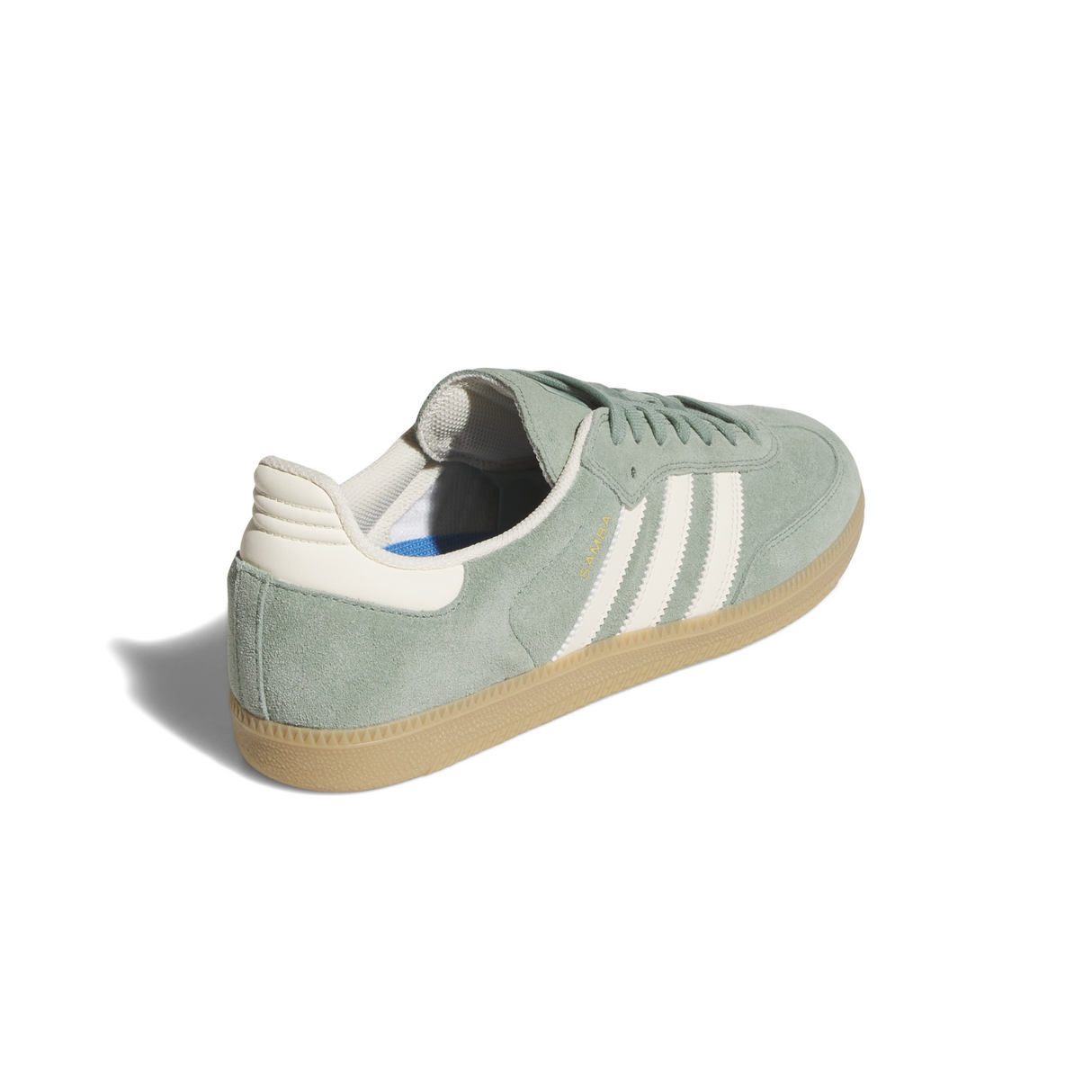 Adidas Skateboarding Samba ADV Shoes - Silver Green / Wonder White / Gold Metallic