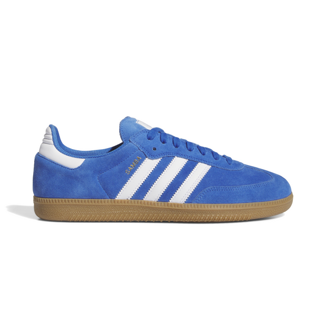 Adidas Skateboarding Samba ADV Shoes Trainers - Bluebird / Footwear White / Gold Metallic (JP5719)