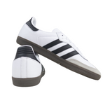 Adidas Skateboarding Samba ADV Shoes Trainers - Cloud White / Core Black / Gum (GZ8477)