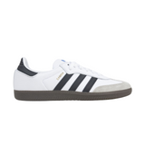 Adidas Skateboarding Samba ADV Shoes Trainers - Cloud White / Core Black / Gum (GZ8477)