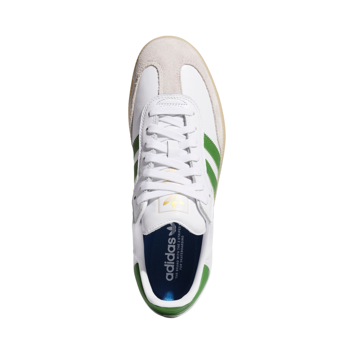 Adidas Skateboarding Samba ADV Shoes Trainers - Cloud White / Crew Green / Gum (JP8522)