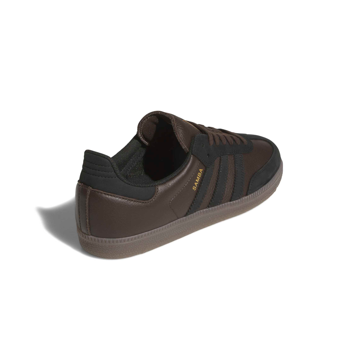 Adidas Skateboarding Samba ADV Shoes Trainers - Dark Brown / Core Black / Gum5 (KJ0263)