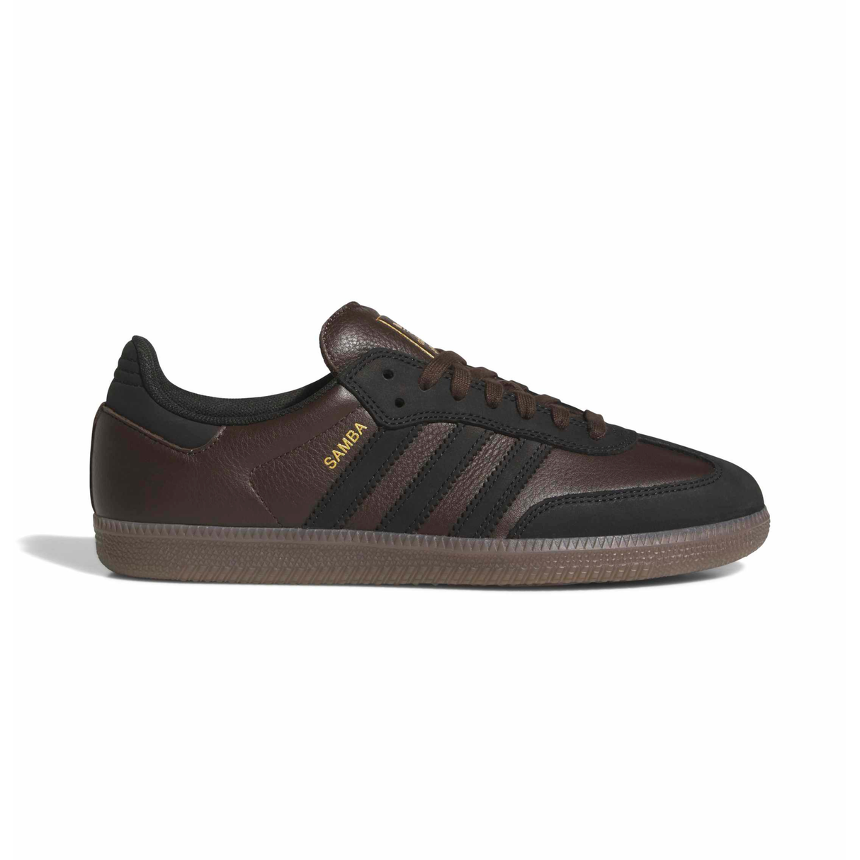 Adidas Skateboarding Samba ADV Shoes Trainers - Dark Brown / Core Black / Gum5 (KJ0263)