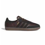 Adidas Skateboarding Samba ADV Shoes Trainers - Dark Brown / Core Black / Gum5 (KJ0263)