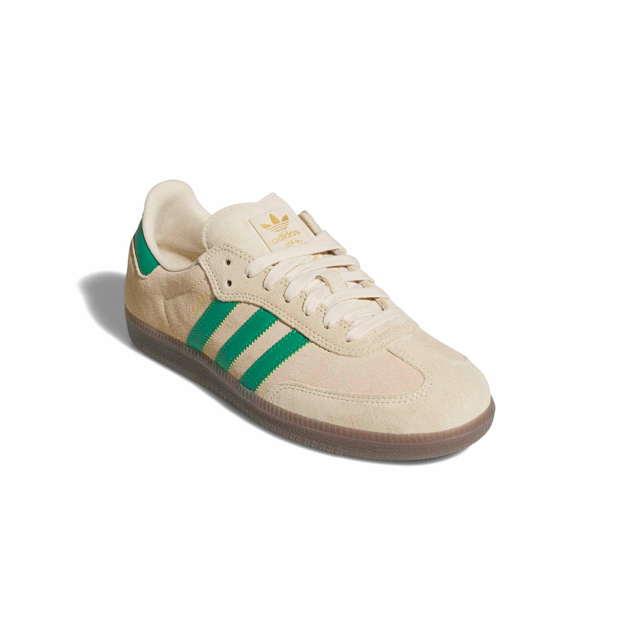 Adidas Skateboarding Samba ADV Shoes Trainers - Sand Strata /. Court Green / Gum4 (KJ0262)