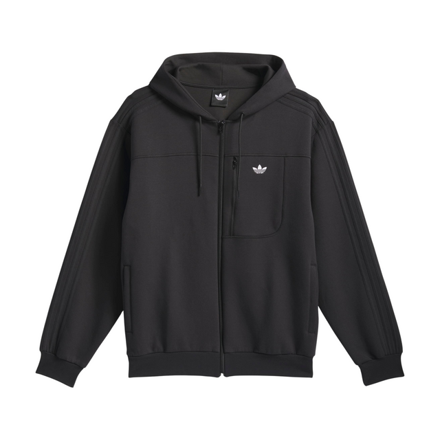 Adidas Skateboarding Technical Fleece Jacket - Black / White