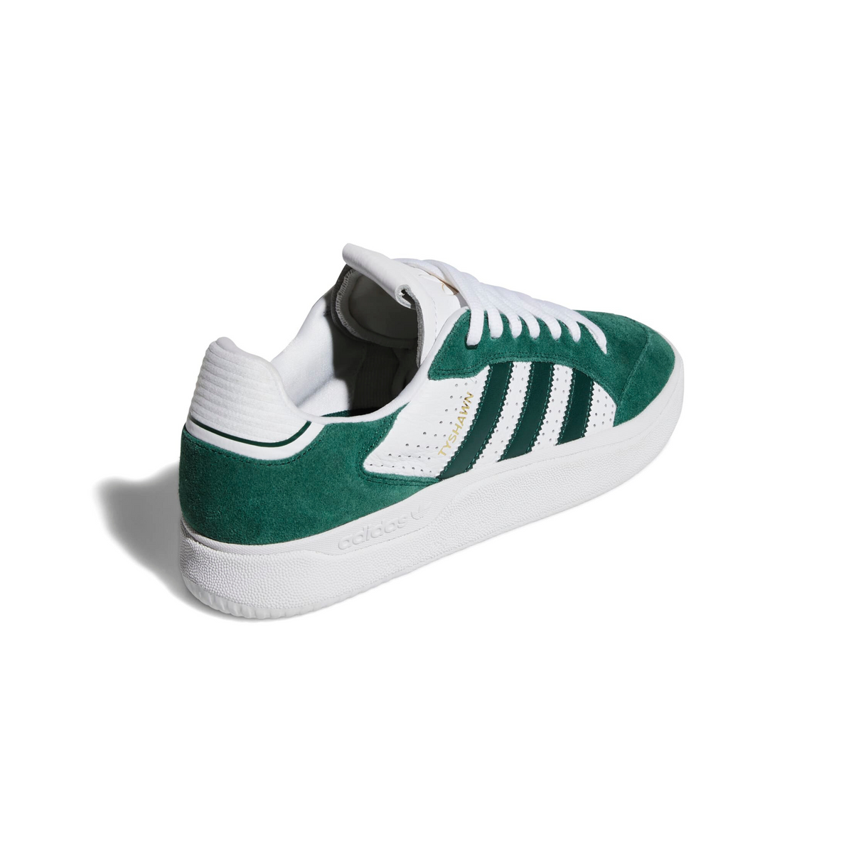 Adidas Skateboarding Tyshawn Low Shoes - Collegiate Green / Collegiate Green / Footwear White (JQ1138)