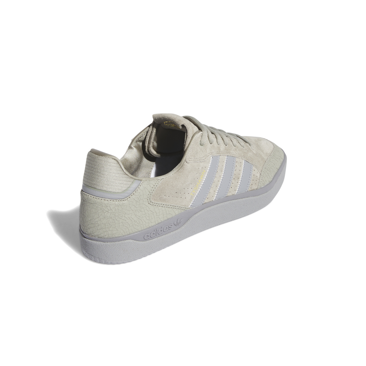 Adidas Skateboarding Tyshawn Low Shoes Silver Pebble Grey Three Gold Metallic