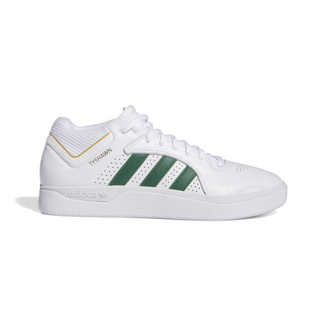 Adidas Skateboarding Tyshawn Pro Shoes - Footwear White / Dark Green / Blue Bird