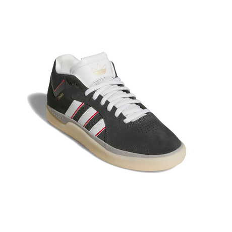 Adidas Skateboarding Tyshawn Shoes - Carbon / Crystal White / Better Scarlet (KJ0194)