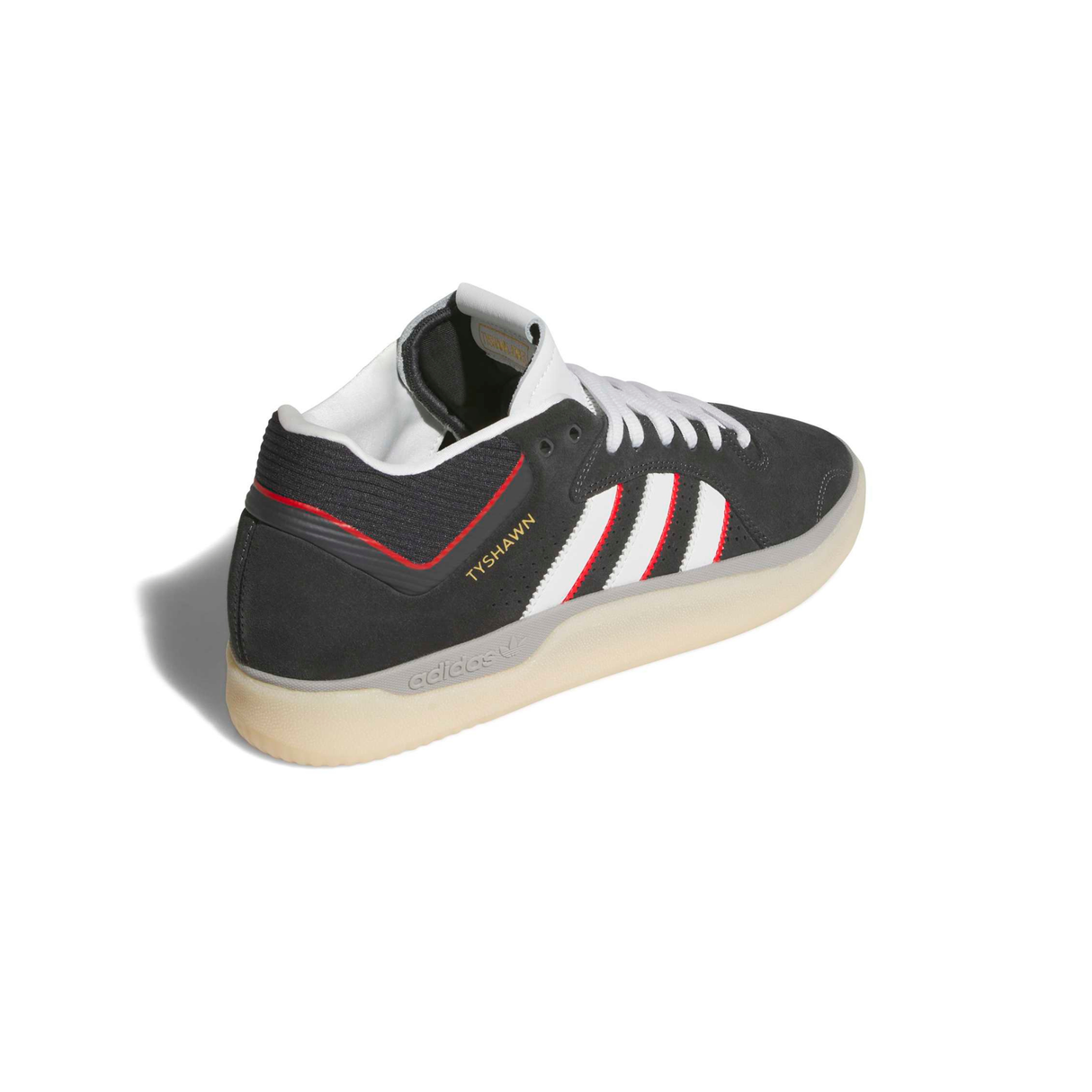 Adidas Skateboarding Tyshawn Shoes - Carbon / Crystal White / Better Scarlet (KJ0194)