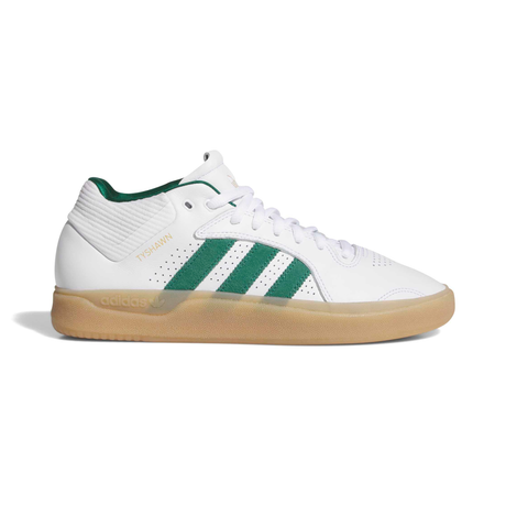 Adidas Skateboarding Tyshawn Shoes - Footwear White / Collegiate Green / Gum4 (KJ5406)