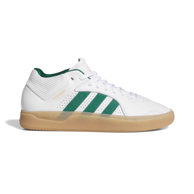Adidas Skateboarding Tyshawn Shoes - Footwear White / Collegiate Green / Gum4 (KJ5406)