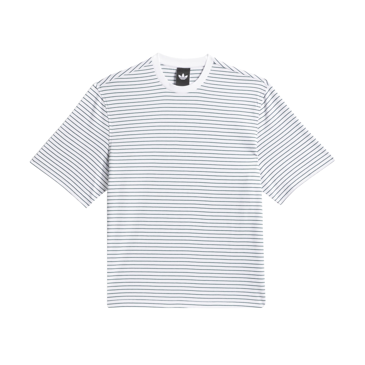 Adidas Skateboarding Yarn Dye T-Shirt - White / Collegiate Green