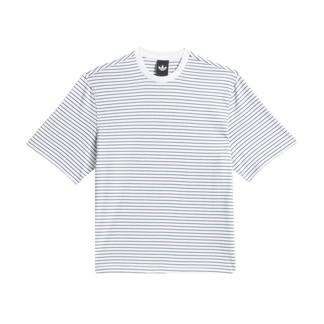 Adidas Skateboarding Yarn Dye T-Shirt - White / Collegiate Green
