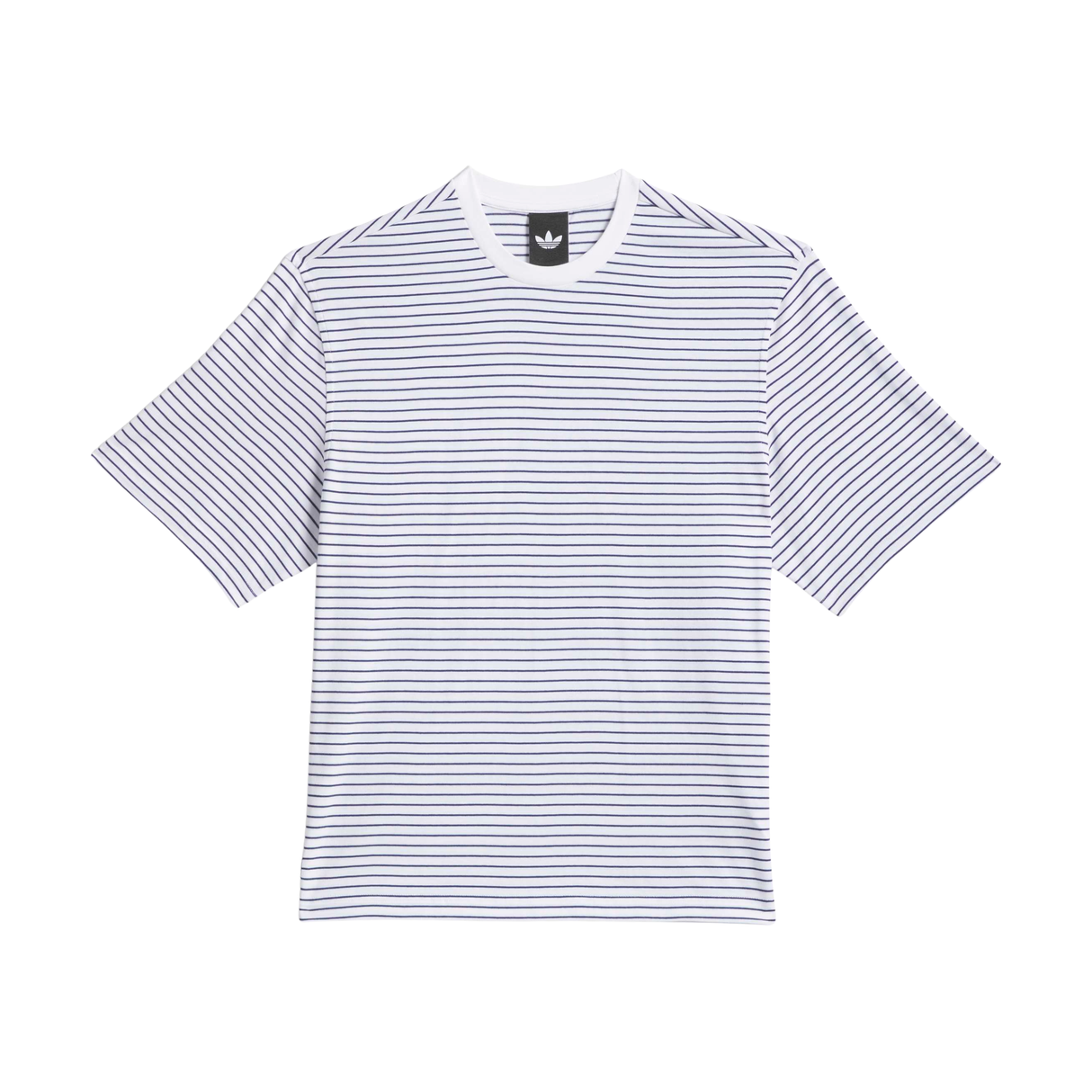 Adidas Skateboarding Yarn Dye T-Shirt - White / Dark Blue