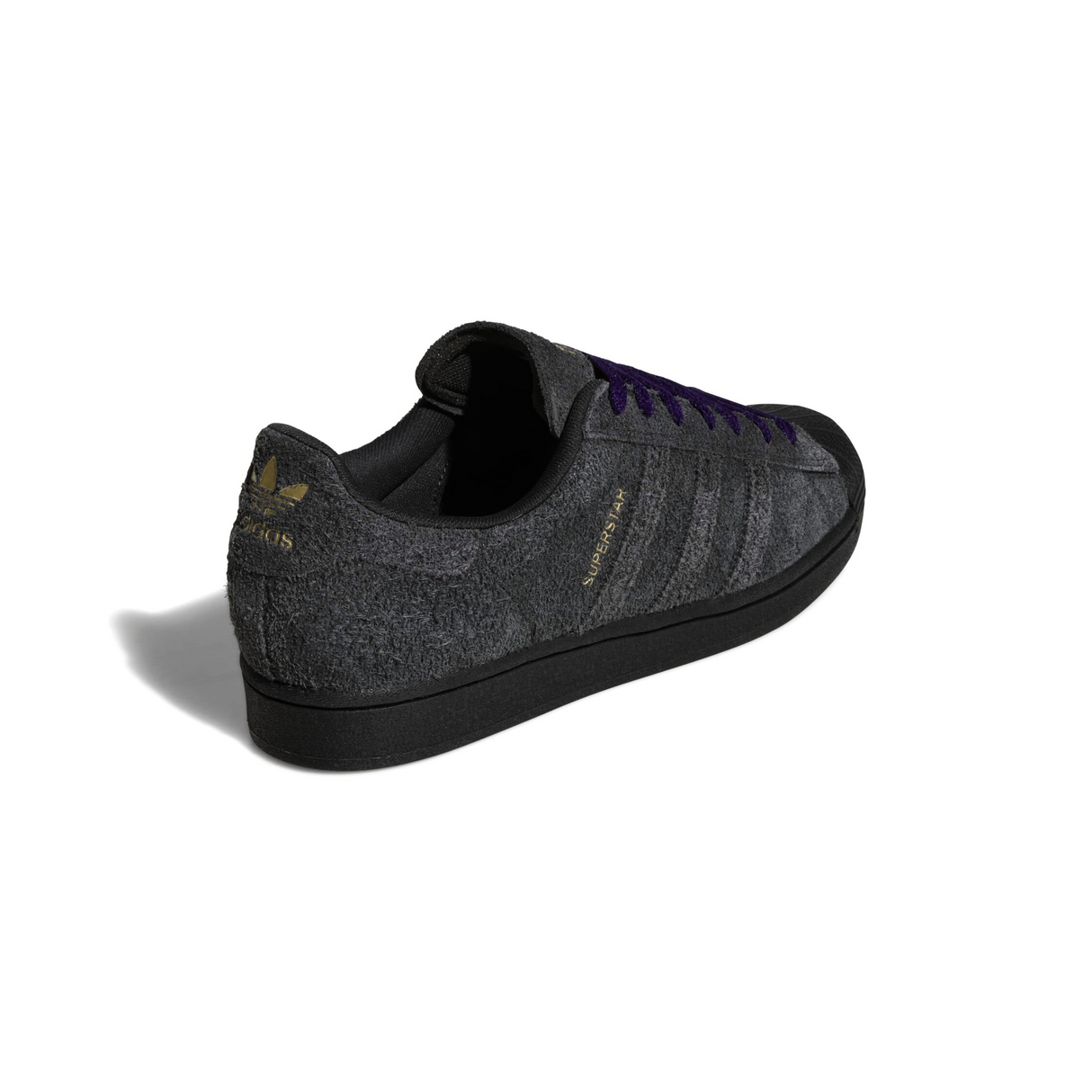 Adidas Superstar ADV Shoes - Carbon / Carbon / Collegiate Purple