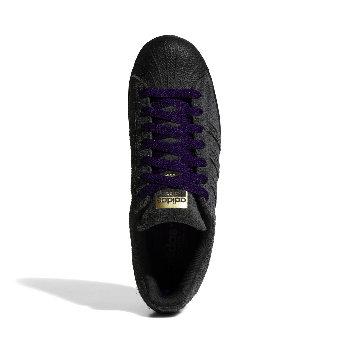 Adidas Superstar ADV Shoes - Carbon / Carbon / Collegiate Purple