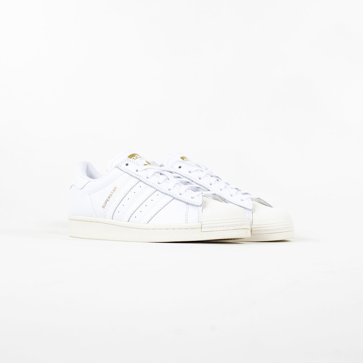 Adidas Superstar ADV Shoes - Cloud White / Cloud White / Gold Metallic