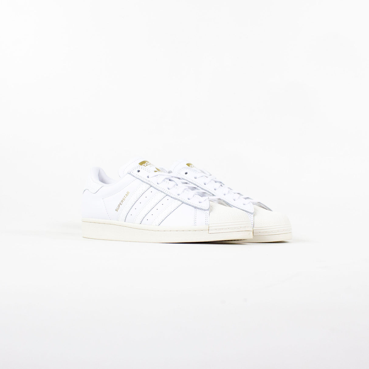 Adidas Superstar ADV Shoes - Cloud White / Cloud White / Gold Metallic