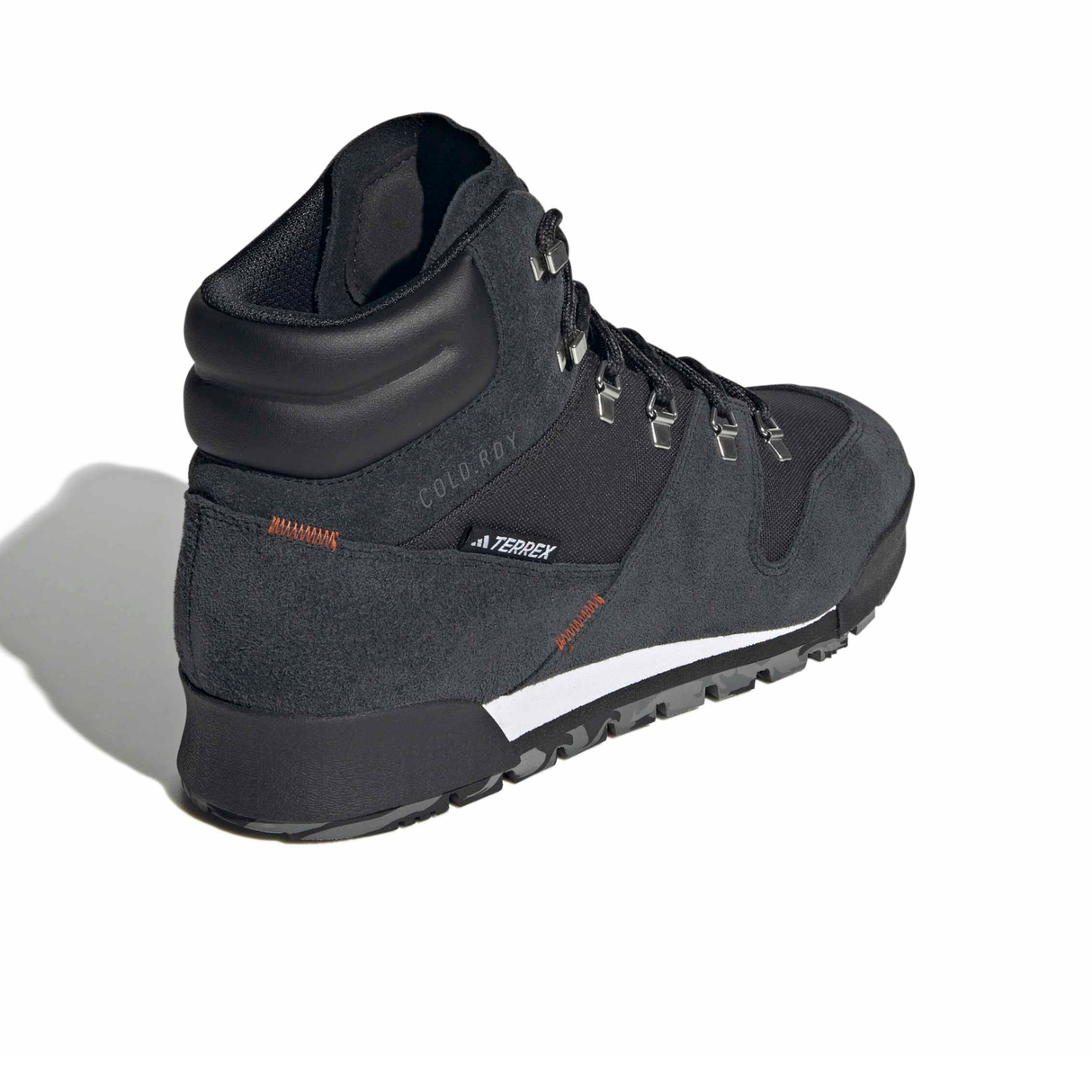 Adidas Terrex Snowpitch Cold.RDY Hiking Shoes - Core Black / Core Black / Semi Impact Orange (IH3663)