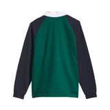 Adidas Tyshawn Rugby Shirt - Collegiate Green / Legend Ink