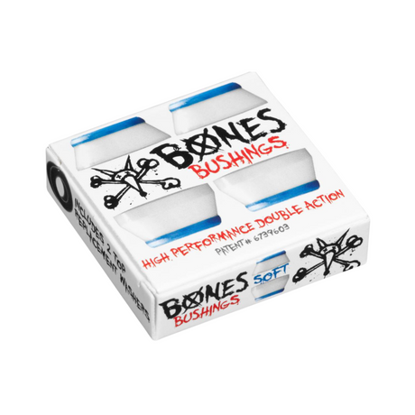 Bones Soft Bushings (Pack of 4) - Blue / White