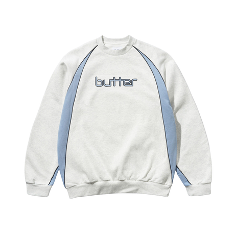 Butter Goods Match Logo Crewneck Sweatshirt - Ash