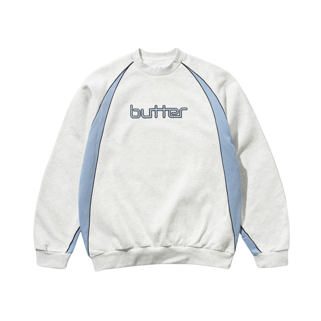 Butter Goods Match Logo Crewneck Sweatshirt - Ash