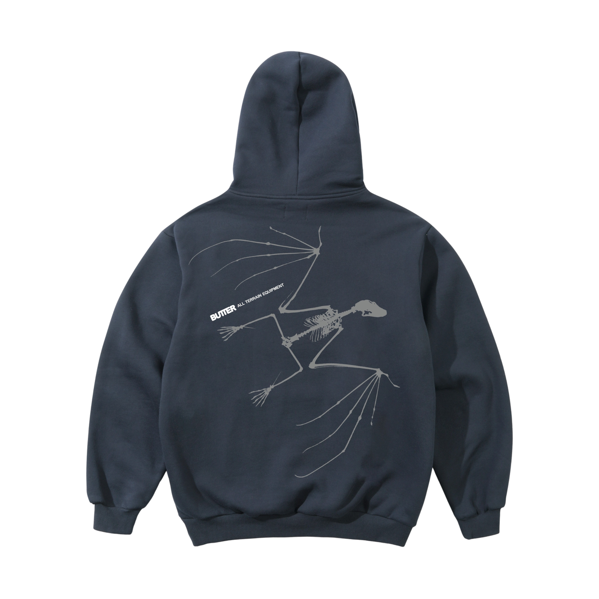 Butter Goods Nocturnal Logo Hoodie - Steel