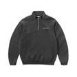 Butter Goods Panel 1/4 Zip Sweatshirt - Washed Black